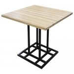 Frame of a 4-seater dining table Loft-1 m/k black moire