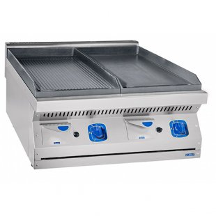 Gas contact processing device GAKO-80/2N stainless steel (800x758x473mm) frying surface, tabletop 700 series