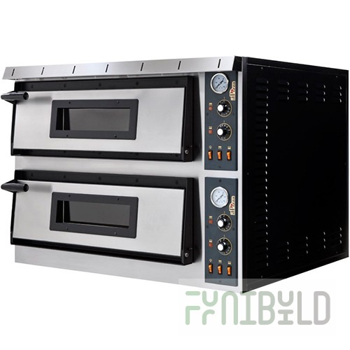 Pizza oven ITPIZZA ML44 (1005x970x745 in, 2 chambers 720x720x140 in, 12 kW, 380 V)