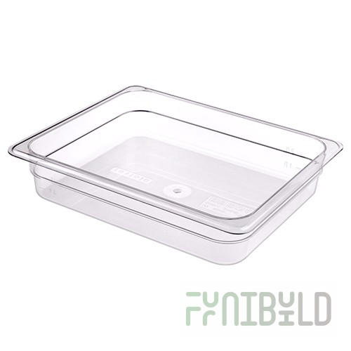 Gastronorm container without lid polycarb. GN 1/2, H-65, 325x265 in, art. 422110601, in pack. 14 pcs.