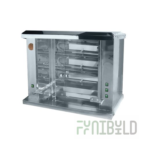 Electric spit grill F3SH2E / 21111 (1280x570x750 in, 380V, 7.3 kW, weight 85.5 kg)
