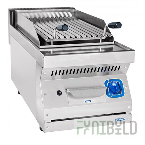Gas grill GK-40N tabletop stainless steel (401x755x517 in), grate 330x495 in, 700 series