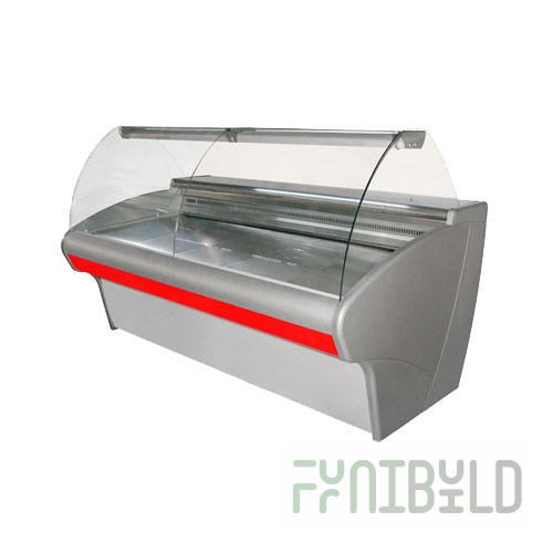 Low-temperature display case 1955x970x1200mm, GC95 SL 2.0-1 grey/white, -18...0 C, 1.28 sq. m