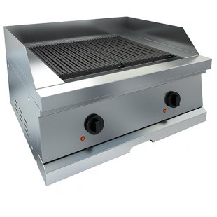 Grill CHAIR-BROIL GC-2N, tabletop (800x700x440mm, 2 ribbed frying surfaces, 6 kW, 380 V)