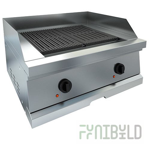 Grill CHAIR-BROIL GC-2N, tabletop (800x700x440mm, 2 ribbed frying surfaces, 6 kW, 380 V)