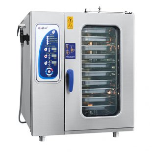 Convection steamer PKA10-1/1PMF (marine, steam generator, 10 GN 1/1, all stainless steel, no gastr, 3-channel probe)