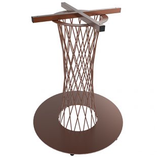Table frame SHT-TU3-1 (copper metallic) 600x600x730 in