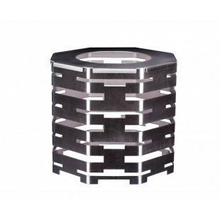 Octagonal buffet base with adapter for tureen 400x335mm, stainless steel, art. 00544