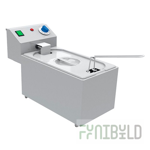 Electric tabletop deep fryer 1 capacity EFK-20-1/3N (434x185x274mm, 20-190 °C, 230V)