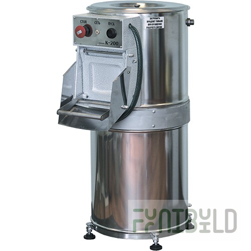 Potato peeler K-200 (580x450x890mm, 200kg/h, load 8-10 kg, 0.55 kW, 380V)