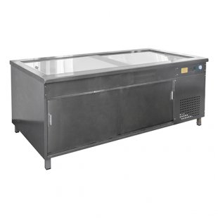 Refrigerated trading table for fish SOEP-R (2000x1000x900 in)