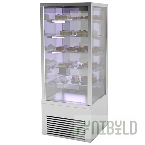 Refrigerated floor display case Gastrolux VSV-087/EXC (800x700x2000 in, 0.55 kW, 220 V)