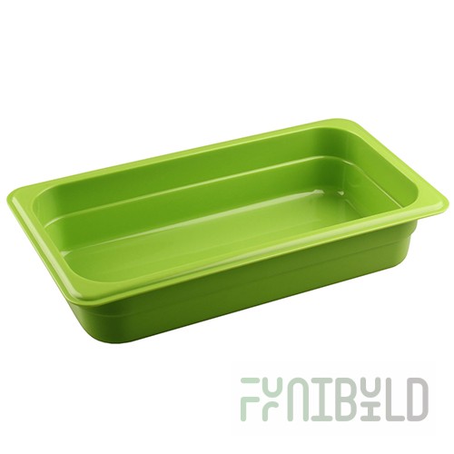 Gastronorm container without lid p/p GN 1/3, H-65, 325x176x65mm, (plastic, green) 422101009, in pack. 7 pcs.