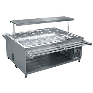 Refrigerated salad bar PVV(N)-140SM-02 (2120x1395(2045)x1420mm, 12 GN 1/1, +2...+10C, 0.65kW, 230V)