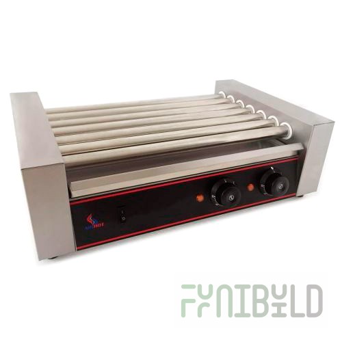 Roller grill AIRHOT RG-7 (7 rollers, 580x330x215mm, 1.05 kW, 220V)