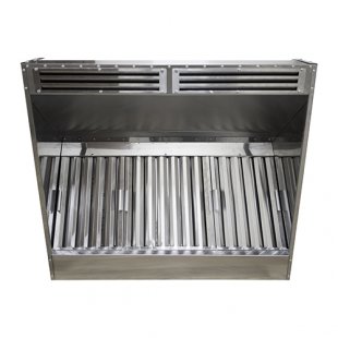 Supply and exhaust wall-mounted hood ZPV-P10/09 1000x900x350mm (grease trap)