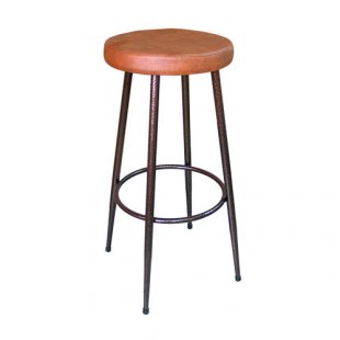 Stool TB-119 bar flock/leatherette
