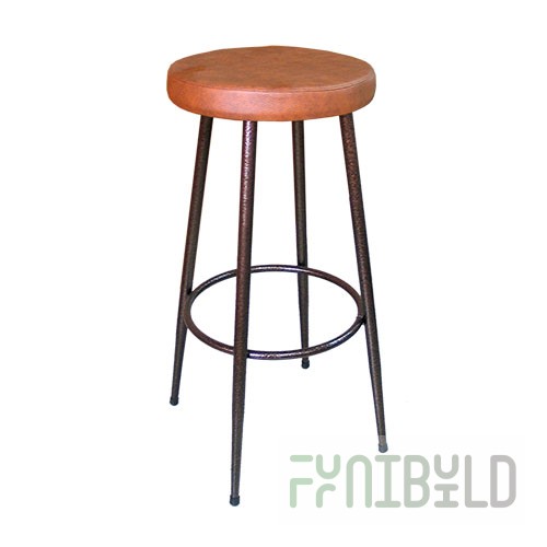 Stool TB-119 bar flock/leatherette