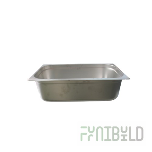 Gastronorm container without lid stainless steel GN-1/1 depth 100, 11.7 l, (530x325x100 in), in pack 5/10 pcs.