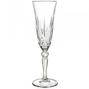 Champagne flute glass 210ml RCR Style Italy