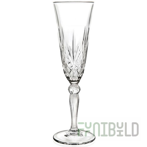 Champagne flute glass 210ml RCR Style Italy