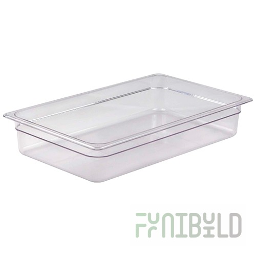 Gastronorm container without lid polycarb. GN 1/1, H-100, 530x325x100mm