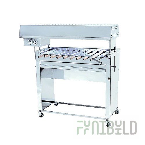 Electric shashlik maker F3SHE (for 10 skewers) (760x580x900-1050mm, 7.5 kW, 380V, weight 85kg)