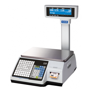 Trade scales CAS CL-3000-06P with label printing (410x500x546mm, platform 376x246 in, 220 V)