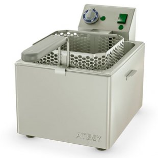 Electric tabletop deep fryer 1 capacity PANDA-EURO-1X1/2 (300x570x342 in, 13 l, 4 kW, 220 V)