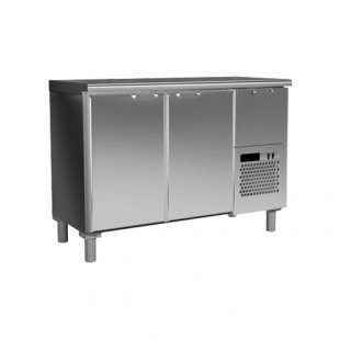 Medium-temperature table V=250l, T57 M2-1 0430 (BAR-250 Сarboma) (0...+7С, 1260х570х760 in, 2 doors)