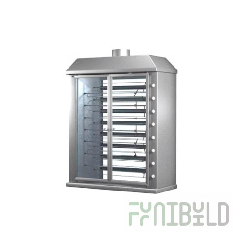 Gas spit grill F8SH2G (1280x570x1630mm, 220V, 36kW, weight 180kg)