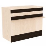 Counter Maria 1200x500x900 (LDSP Milk oak/Oak Wenge/Wood)