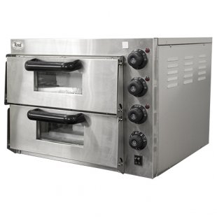 Pizza oven ROAL EP2PT (560x570x440mm, 2 chambers 415x400x120mm, 3 kW. 220V)