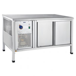 Medium-temperature table with cooled surface PVV(N)-70-SO (compartment, +1...+10C, 1400x705x860 in, stainless steel)