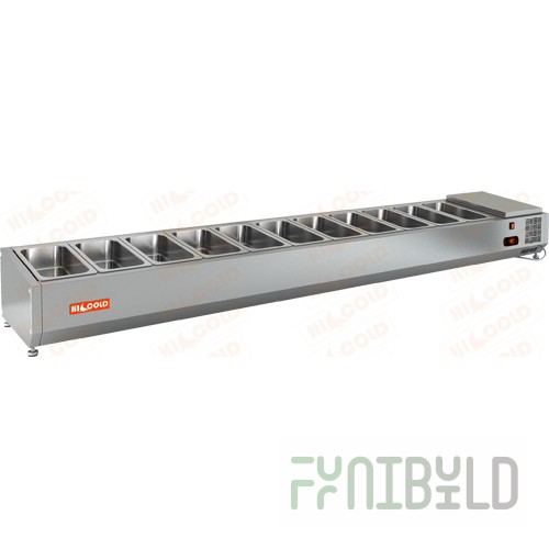 Showcase HICOLD VRTO 2280 (2280x385x248mm, 0.31kW, 220V,+2...+7 °C)