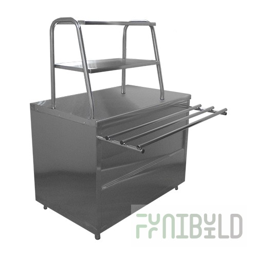 Neutral table for hot drinks Lira-Profi Eco SGN/LPE (1120x705(1030)x1462(1482) in, galvanized steel, 220V)