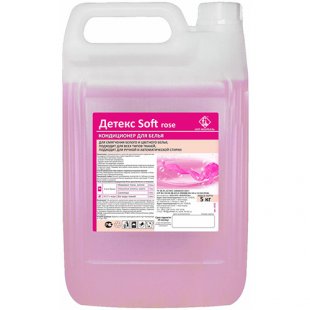 Detex Soft fabric softener (pink), can. 5 l, art. 1032