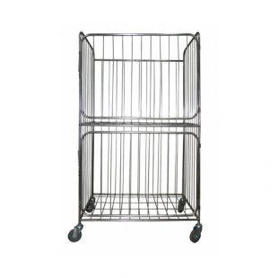 Mesh trolley for linen (rack-container on wheels) TSP-600