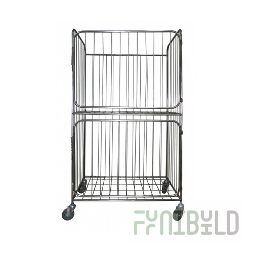Mesh trolley for linen (rack-container on wheels) TSP-600