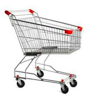 Shopping trolley STA100-XX Standard red (850x510x940, 100l, wheels 100 and 125 in. polyurethane)