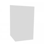 External corner counter PUN 500x500x900mm (WHITE)