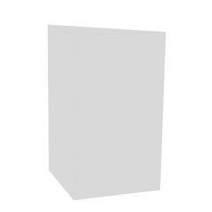 External corner counter PUN 500x500x900mm (WHITE)