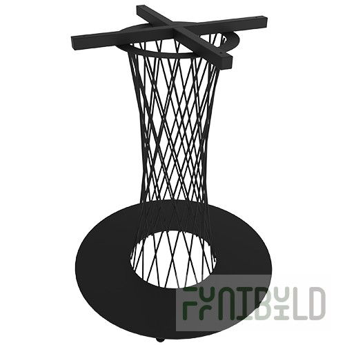 Table frame SHT-TU3-1 / 870492 (black) 600x600x730 in