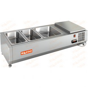 Showcase HICOLD VRTO 1000 (1000x385x248mm, 0.28 kW, 220V, +2...+7 °C)