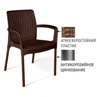 Outdoor kit SHT-DS21 brown / corrugated moire (zinc)