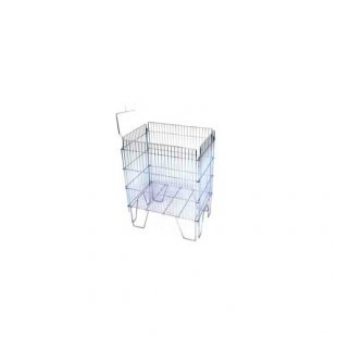 Sales basket WS046Z (410x610x850 in, zinc, price tag holder)