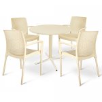 Dining furniture set SHT-DS23 beige / vanilla (zinc)