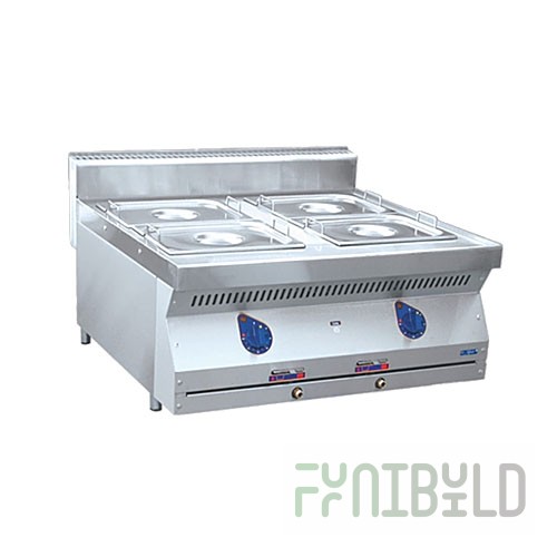 Tabletop electric bain-marie with hot water tanks EMK-80/2N (800x750x475mm, 1.5 kW, 220 V)