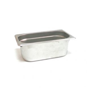 Gastronorm container without lid stainless steel GN-1/2 depth 200, 12 l (325x265x200 in.), in pack 10/20 pcs.