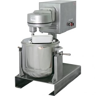 Beating machine MV-25 (UKM-14) for mixing with 1 tank (816x610x850 in, capacity when mixing liquid dough 50 kg/h, when mixing minced meat 150 kg/h, when beating 4-6 kg/h, 380 V, 1.12/1.5 kW, weight 105 kg